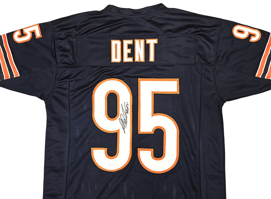 Chicago Bears Richard Dent Auto Signed Navy Blue Jersey "HOF 11" Beckett Witness