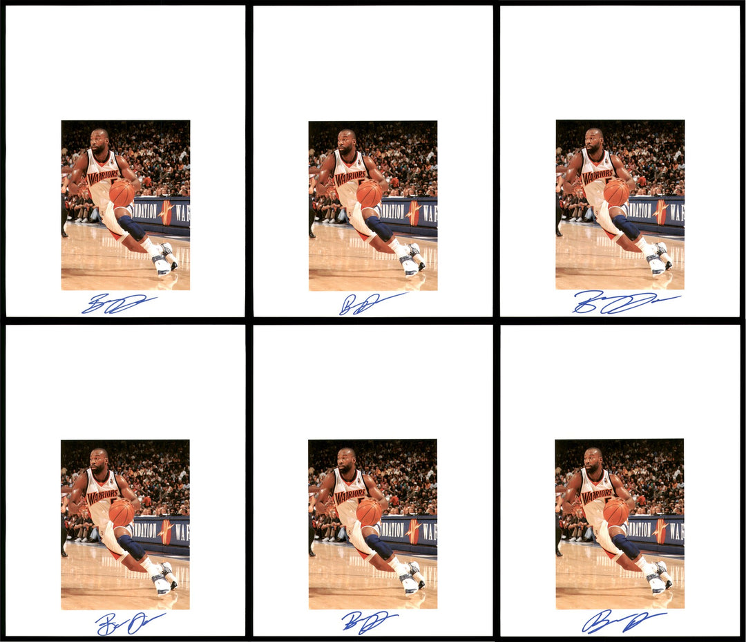 Baron Davis Signed 8.5x11 Photo 12 Count Lot Golden State Warriors
