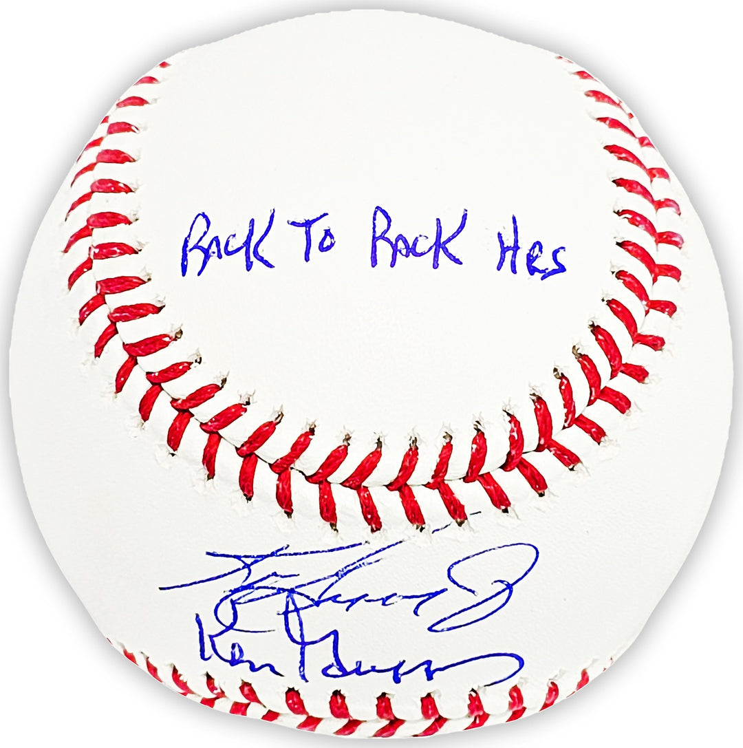 Ken Griffey Jr. & Sr. Auto MLB Baseball Mariners Back To Back HR 9/14/90 Beckett