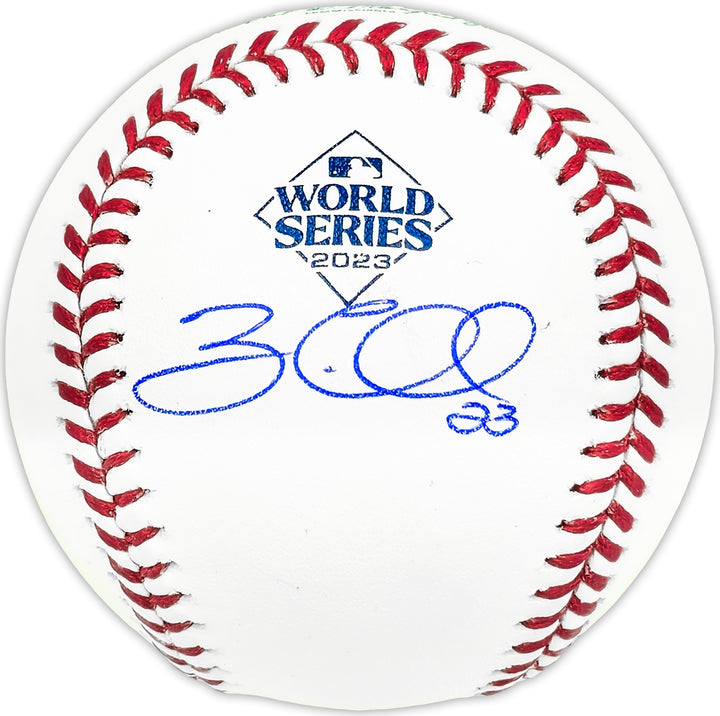 Zac Gallen Signed 2023 WS Logo MLB Baseball Arizona Diamondbacks Beckett Wit