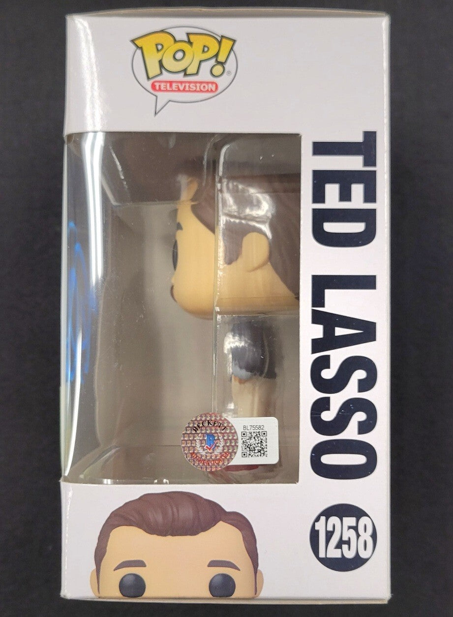 Jason Sudeikis signed Ted Lasso Funko Pop figure 1258 autograph ~ Beckett BAS