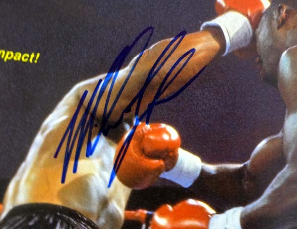 Mike Tyson & Henry Tillman Signed Magazine Poster Photo Vintage PSA/DNA