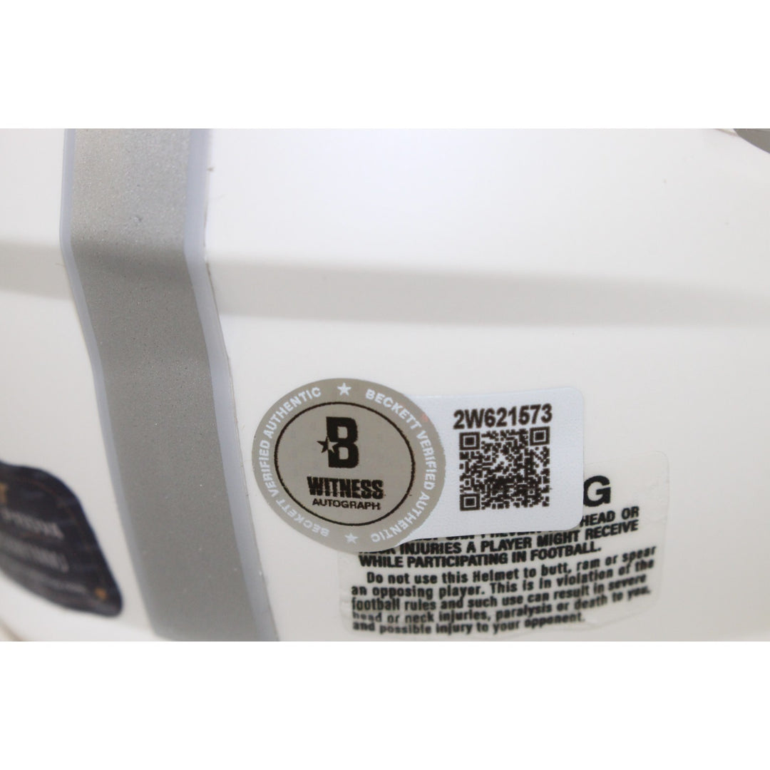 Adrian Peterson Autographed Minnesota Vikings 24 Alt Mini Helmet Beckett 50843