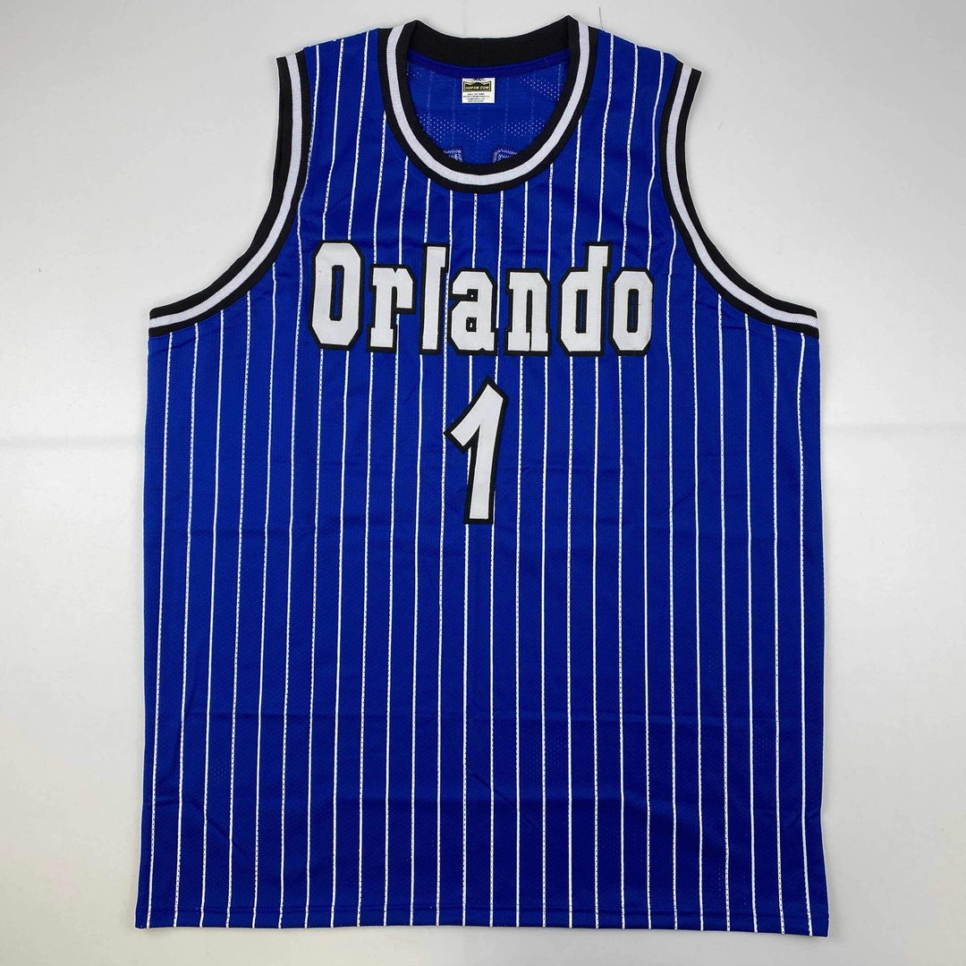 Autographed/Signed Anfernee Penny Hardaway Orlando Blue Jersey PSA/DNA COA