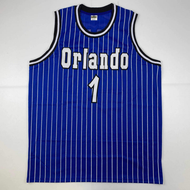 Autographed/Signed Anfernee Penny Hardaway Orlando Blue Jersey PSA/DNA COA