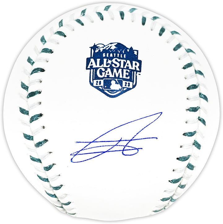 Julio Rodriguez Auto Official 2023 AS Game Logo MLB Baseball Mariners Beckett