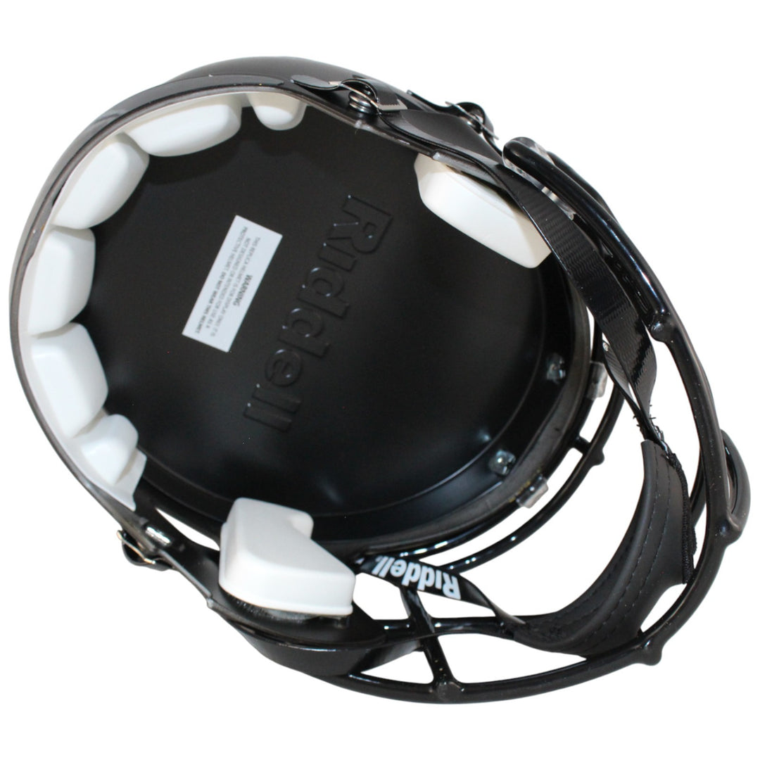 Travis Hunter Autographed Colorado Buffaloes F/S Black Helmet Beckett W 53369