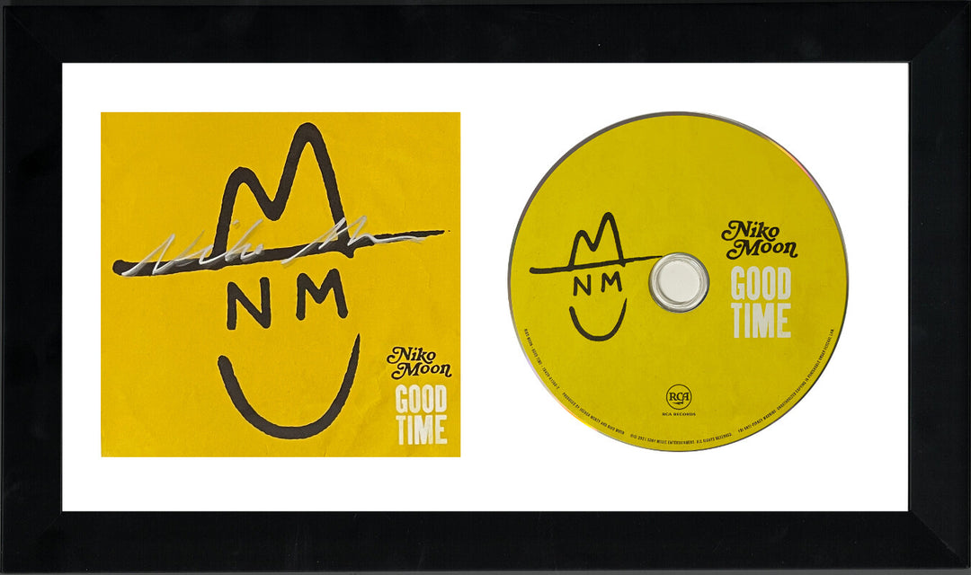 Niko Moon signed 2020 GOOD TIME Album Cover Booklet w/ CD 6.5x12 Custom Framing