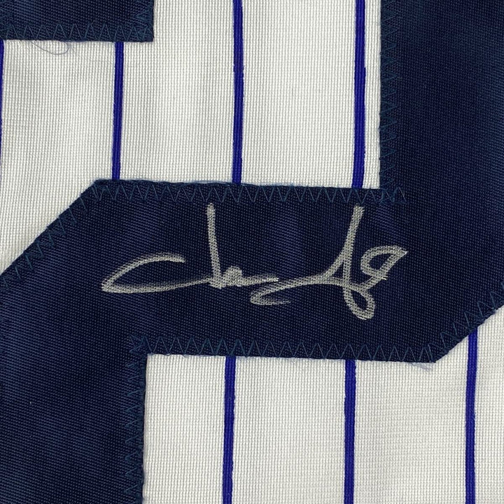 Autographed/Signed Jason Giambi New York Pinstripe Jersey PSA/DNA COA