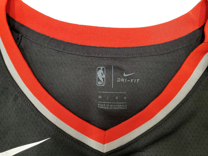 Portland Trail Blazers Damian Lillard Signed Black Nike Jersey Size L Beckett