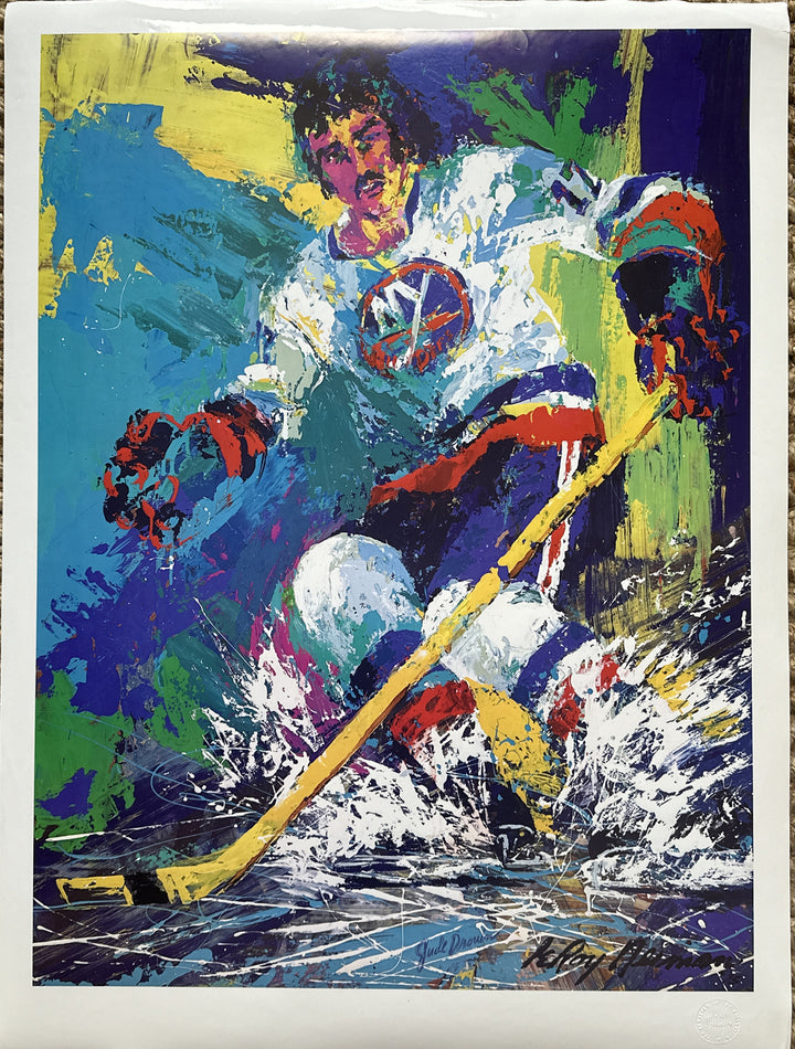 Jude Drouin Ny Islanders Original 1975 Leroy Neiman Lithograph Poster W/ SEAL