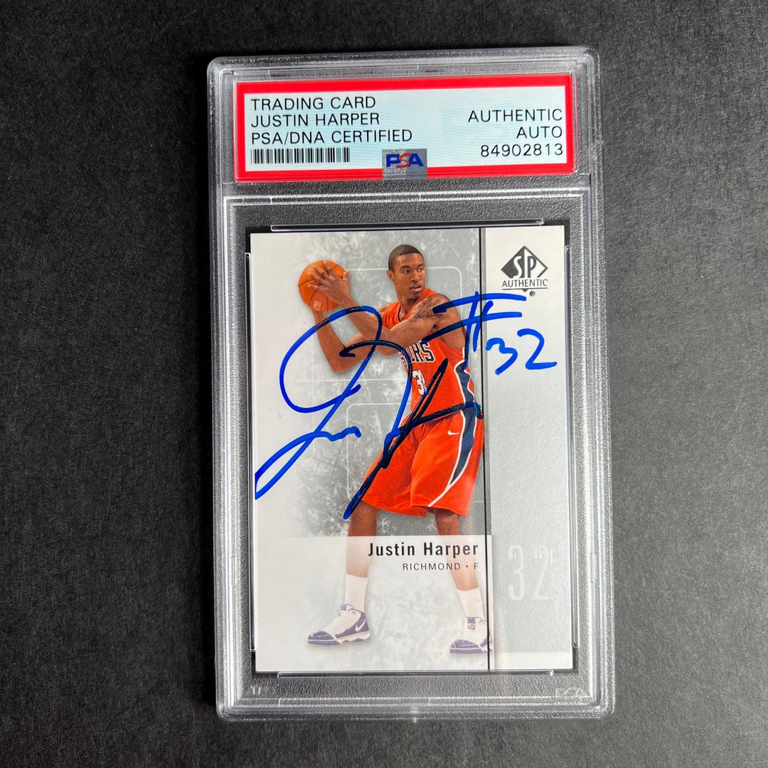 2011-2012 Upper Deck SPA #20 Justin Harper Signed Card AUTO PSA Slabbed Spiders