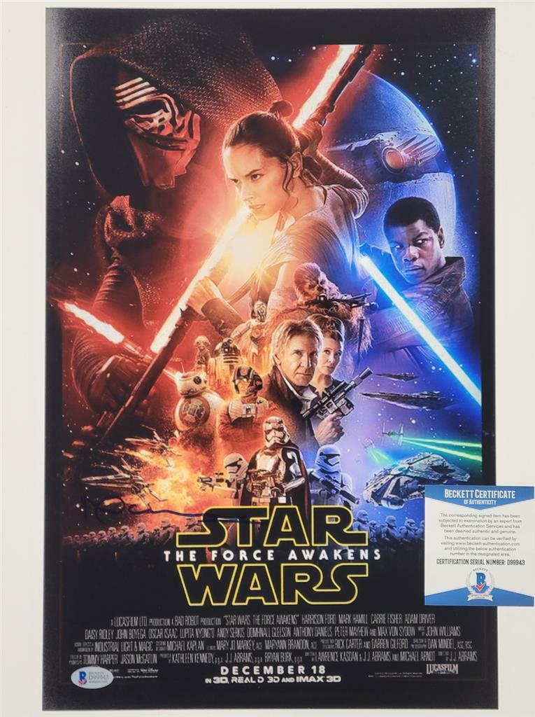 Neal Scanlan signed Star Wars Ep. 7 TFA 11x17 Photo Movie Poster BB-8 ~ BAS