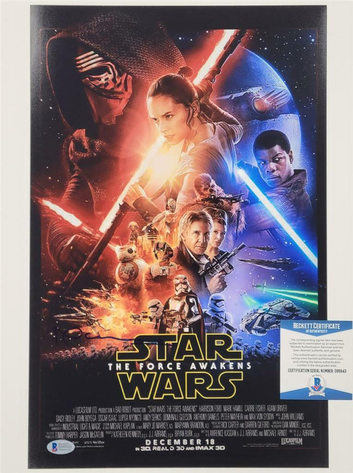 Neal Scanlan signed Star Wars Ep. 7 TFA 11x17 Photo Movie Poster BB-8 ~ BAS