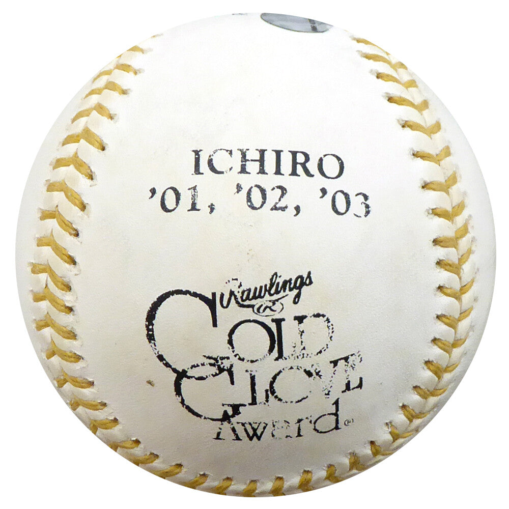 Ichiro Suzuki Auto Signed Official Gold Glove Baseball Mariners #35/51 MLB Holo