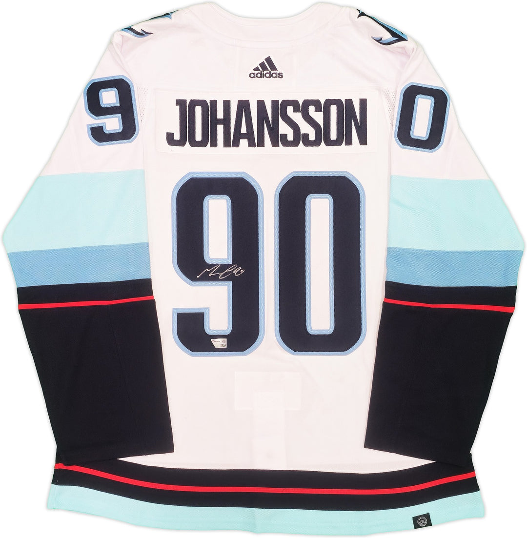 Kraken Marcus Johansson Auto White Adidas Jersey Sz 54 Inaugural Season Fanatics