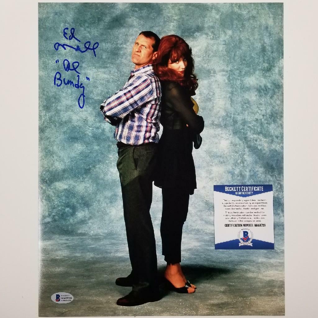 Ed O'Neill signed "Al Bundy" Married With Children 11x14 Photo BAS COA Beckett