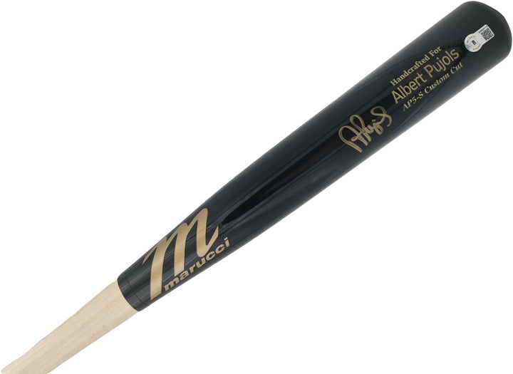 Albert Pujols Auto Black Marucci Player Model Baseball Bat Cardinals BAS
