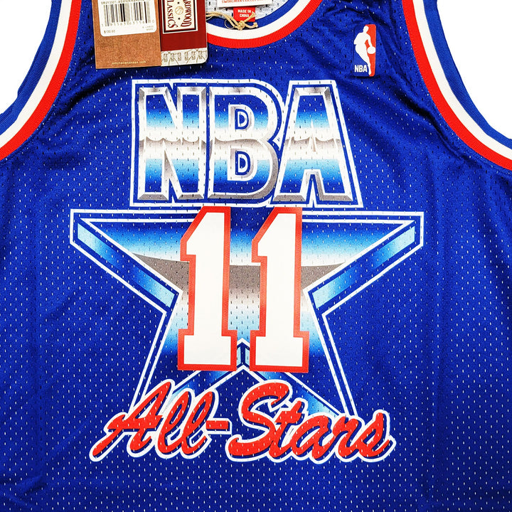 Jazz Karl Malone Auto Blue Authentic Mitchell Ness 1992 ASG Jersey Sz XL Beckett