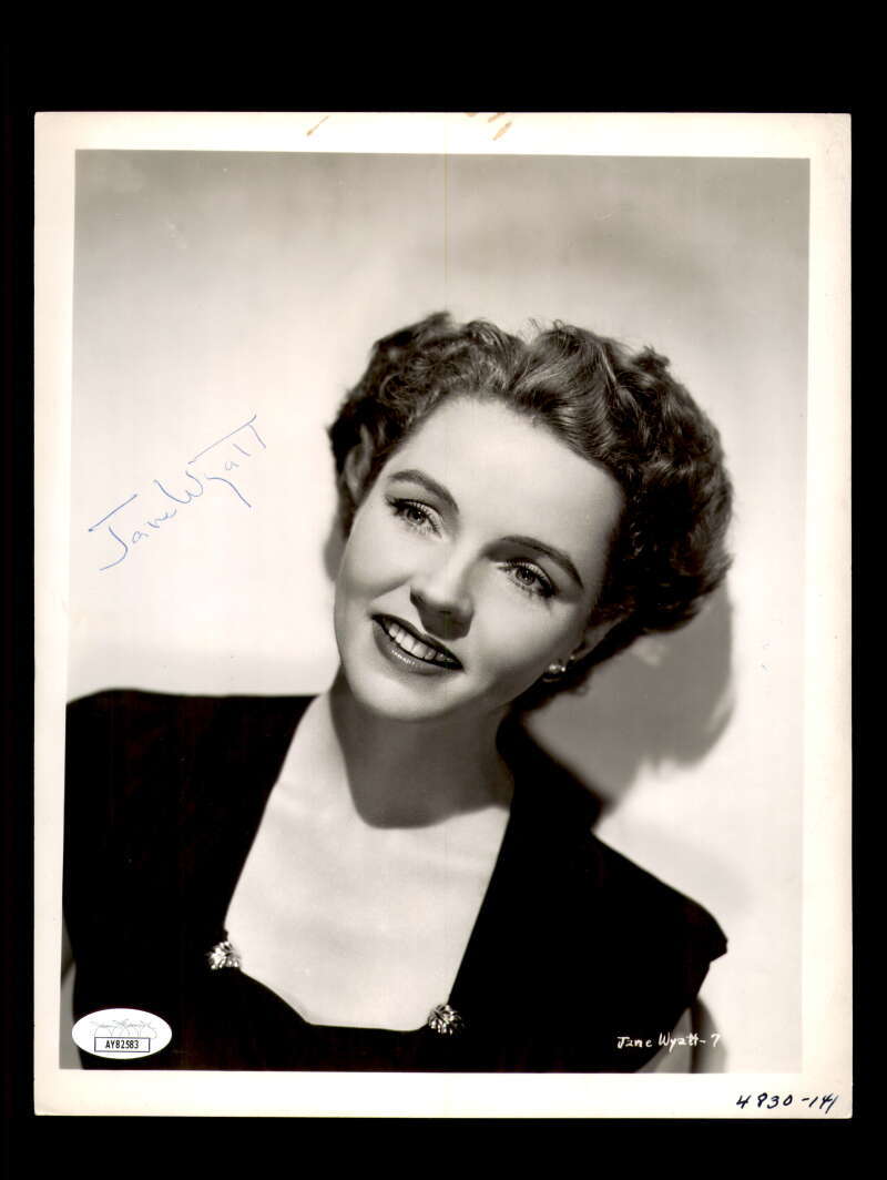 Jane Wyatt JSA Coa Signed 8x10 Photograph Bad Boy Autograph
