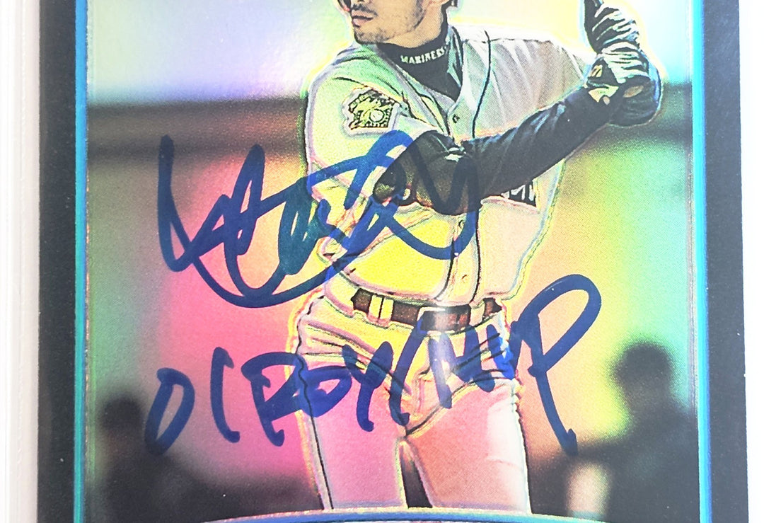 Ichiro Auto 2001 Bowman Chrome Refractor Japanese RC 351B BGS 8.5 Sig 10 ROY/MVP