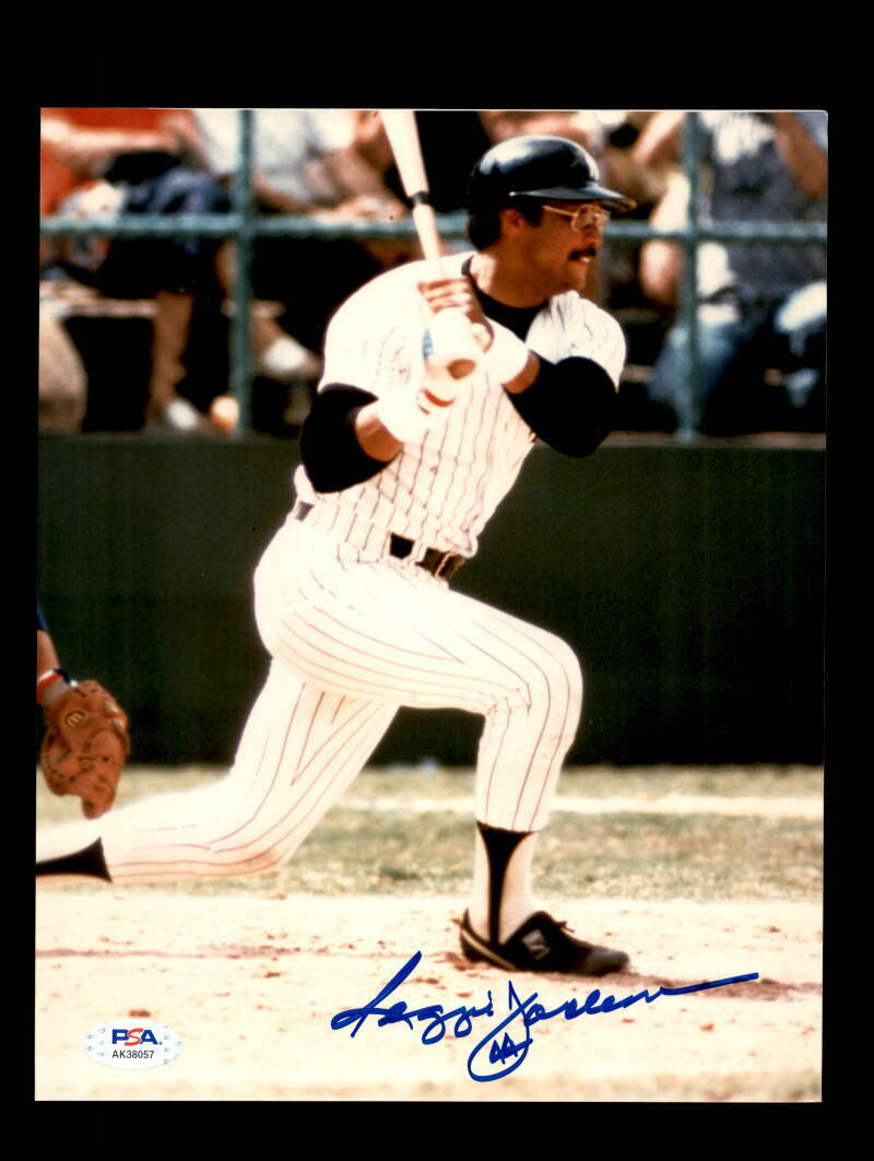 Reggie Jackson PSA DNA Signed 8x10 Photo Yankees Autograph