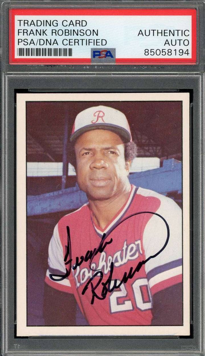 Frank Robinson PSA DNA Signed Rare 1978 TCMA International League Autograph