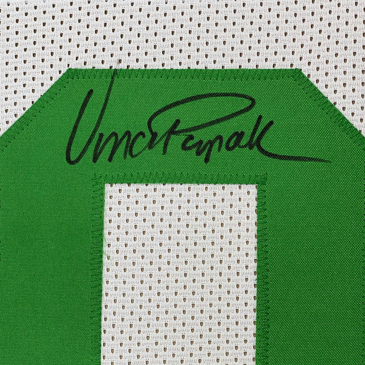 FRAMED Autographed/Signed VINCE PAPALE 33x42 Philadelphia White Jersey JSA COA