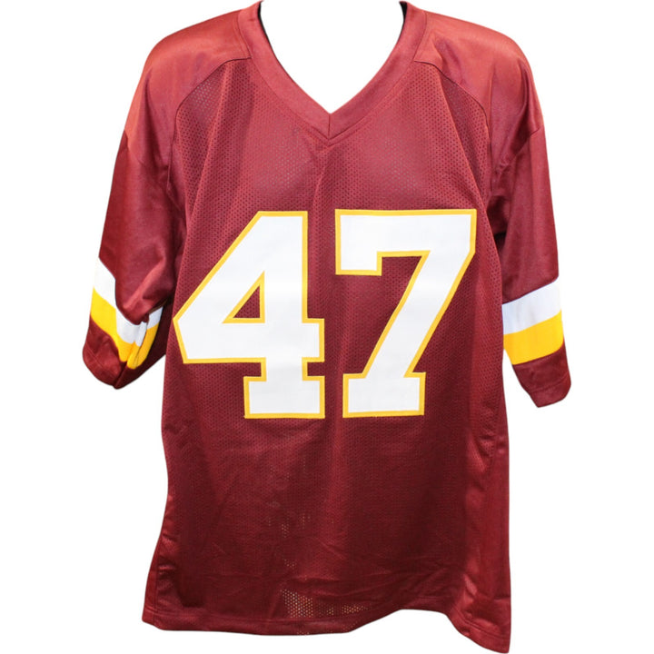 Chris Cooley Autographed/Signed Pro Style Red XL Jersey Beckett Witness 48999