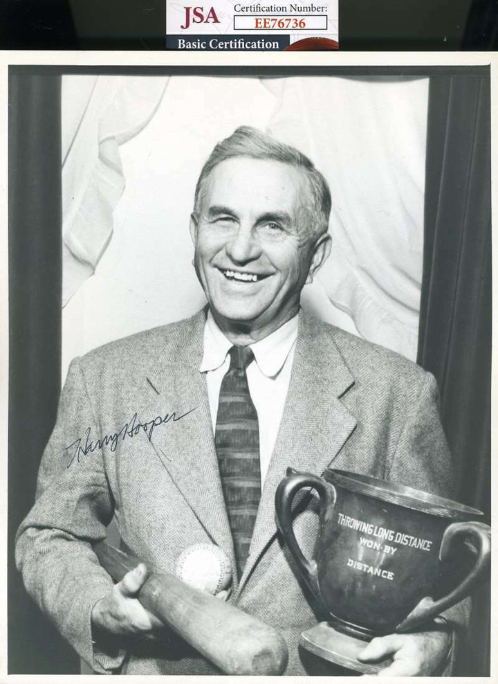 Harry Hooper Jsa Coa Autograph 8x10 Photo  Hand Signed Authentic