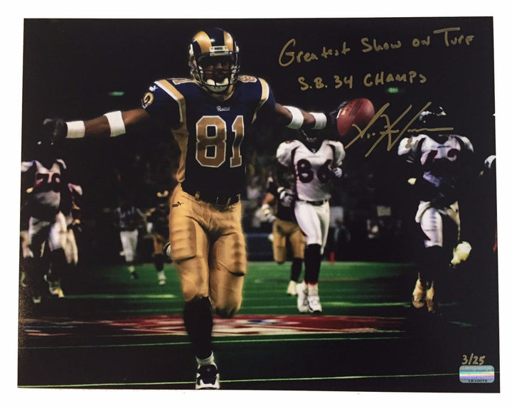 Az-Zahir Hakim Signed 11x14 Photo #D/25 COA Inscriptagraphs Autograph Az Rams