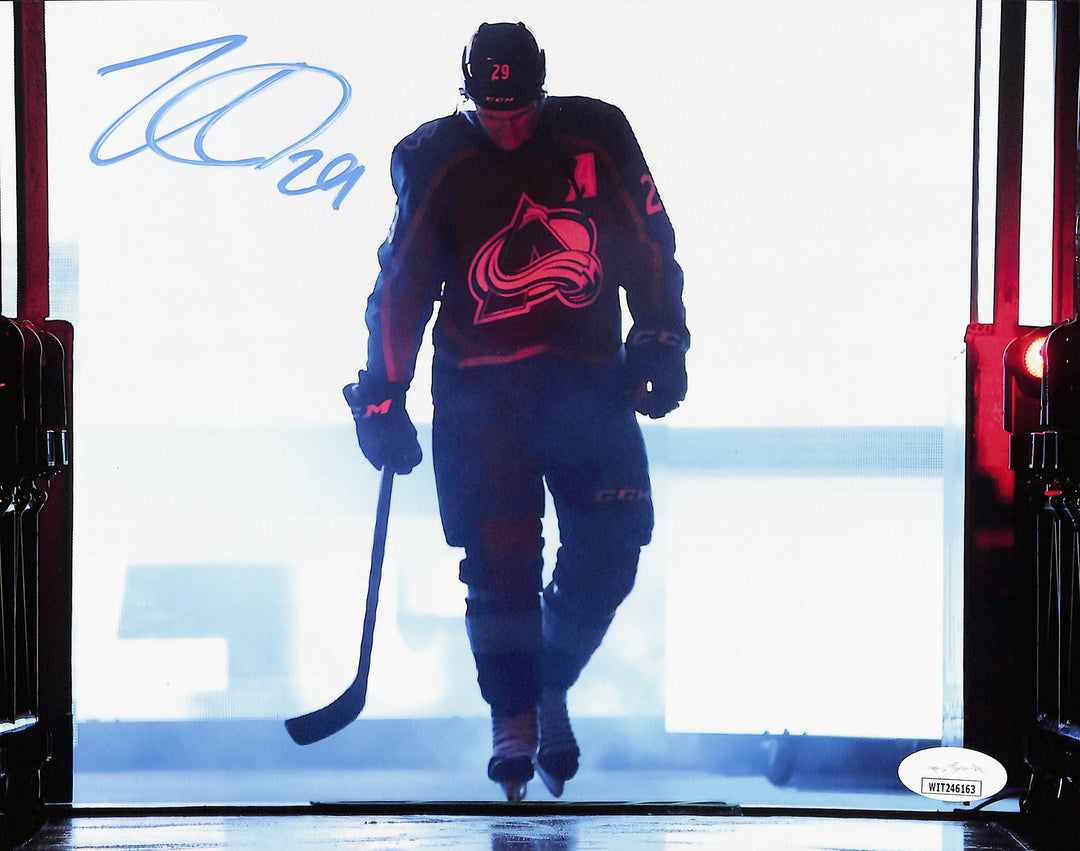 Nate MacKinnon Autographed/Signed Colorado Avalanche 8x10 Photo JSA 43466