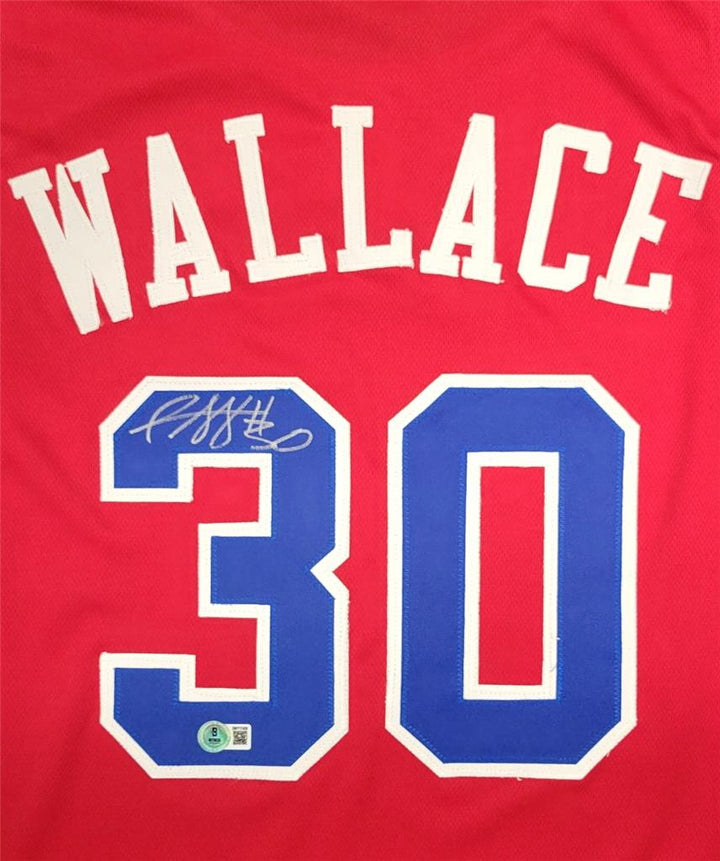 Rasheed Wallace signed Washington Bullets Jersey autograph ~ BAS Beckett Witness