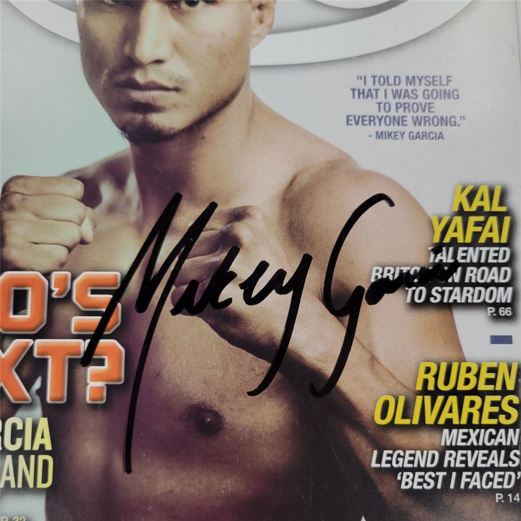 Mikey Garcia signed Ring Magazine boxing autograph (A) ~ Beckett BAS