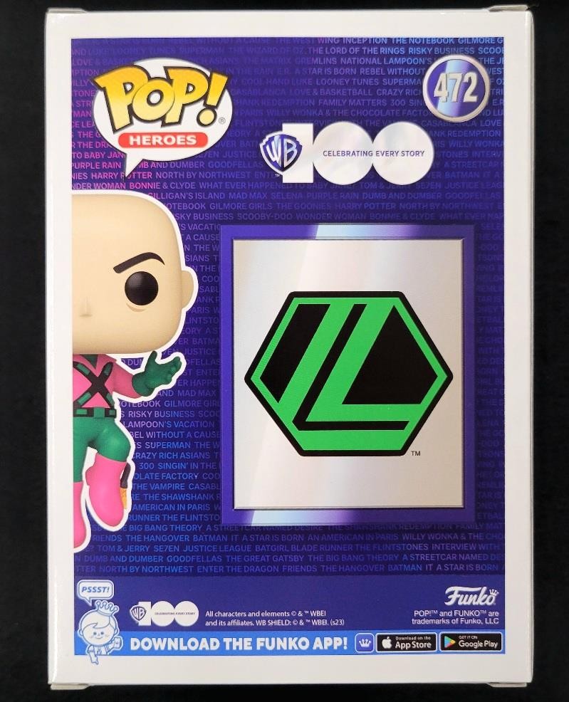 Jesse Eisenberg signed Lex Luthor DC Funko Pop! 472 autograph (A) ~ Beckett BAS