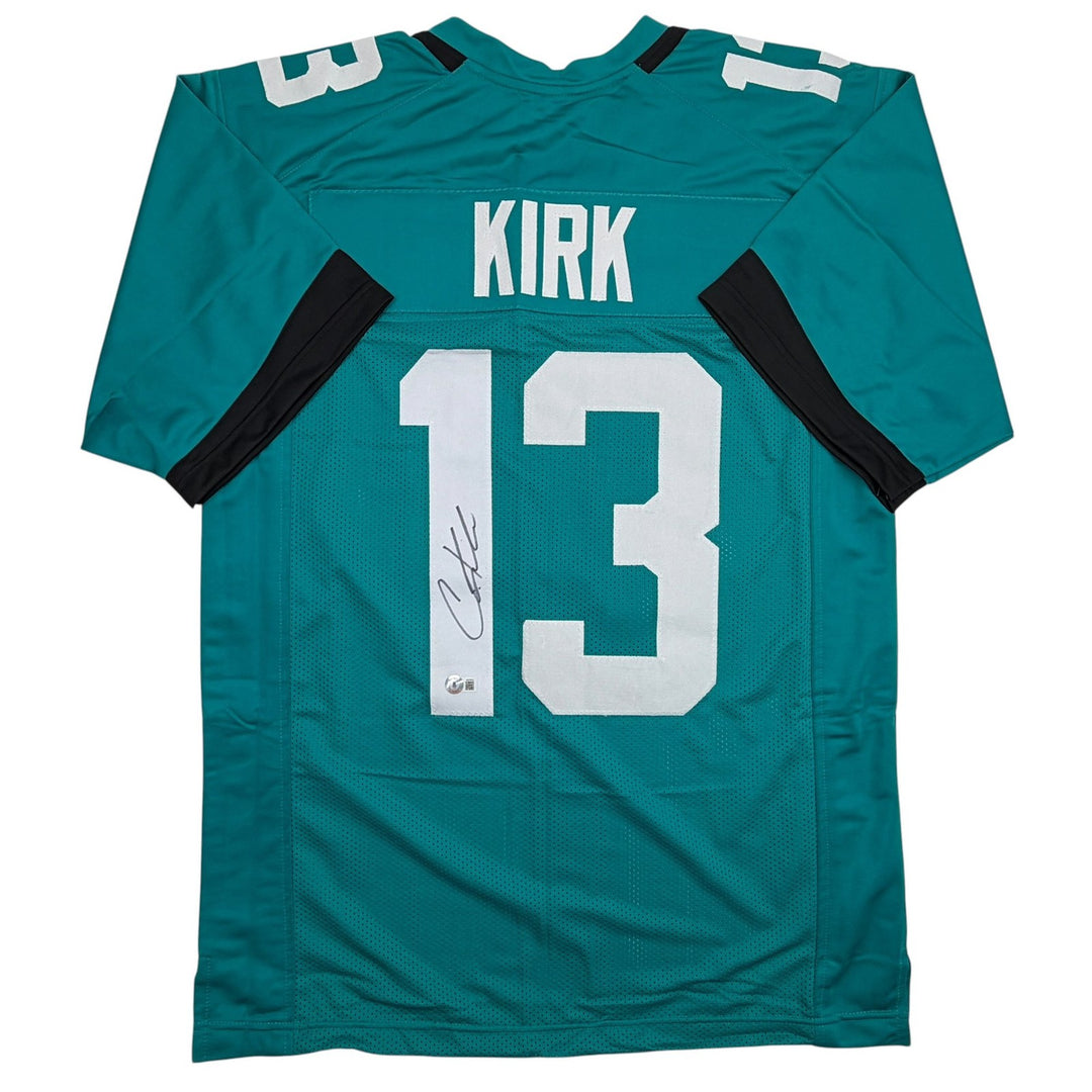 Autographed/Signed Christian Kirk Jacksonville Teal Jersey Beckett BAS COA