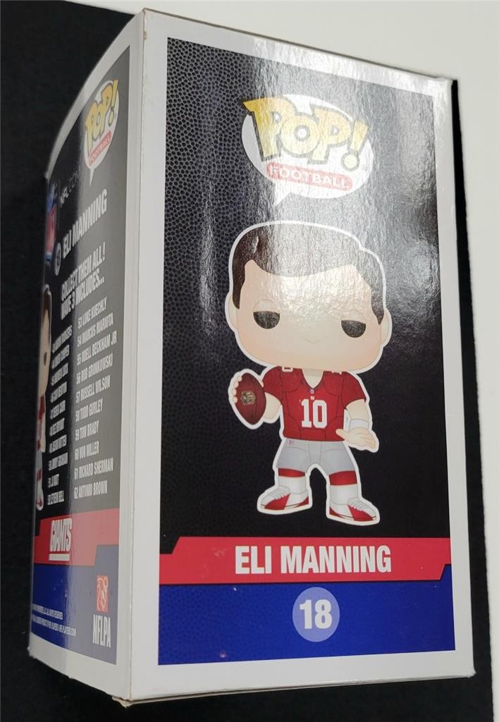 Eli Manning signed New York Giants Funko Pop! 18 autograph Toys R Us ~ Fanatics