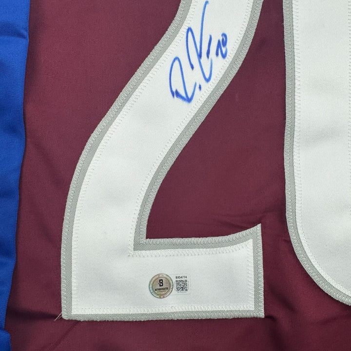 Autographed/Signed Ross Colton Colorado Maroon Jersey Beckett BAS COA