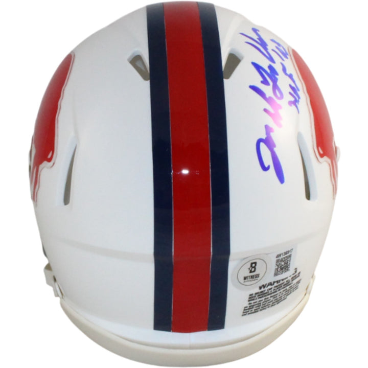 Joe Delamielleure Autographed Buffalo Bills TB Mini Helmet Beckett Witness 54745