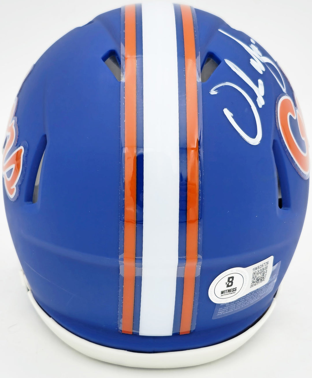 Urban Meyer Autographed Signed Florida Gators Blue Speed Mini Helmet Beckett Wit