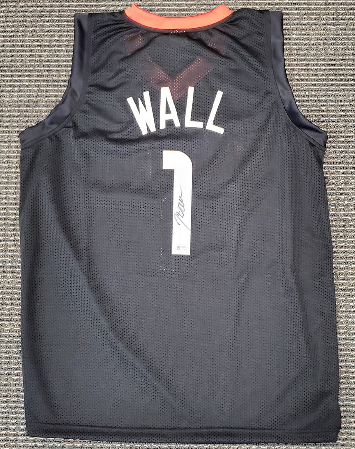 Houston Rockets John Wall Autographed Signed Black Jersey Beckett BAS