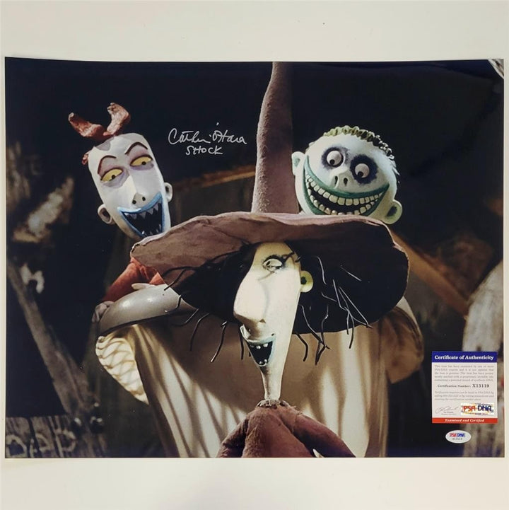 Catherine O'Hara Signed "Shock" Nightmare Before Christmas 16x20 Photo auto PSA