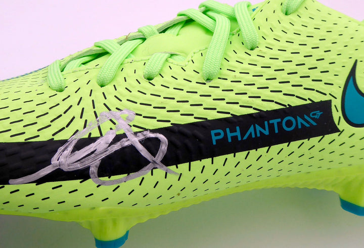 Mason Mount Signed Green Nike Phantom Cleat Shoe Chelsea F.C. Size 8.5 Beckett