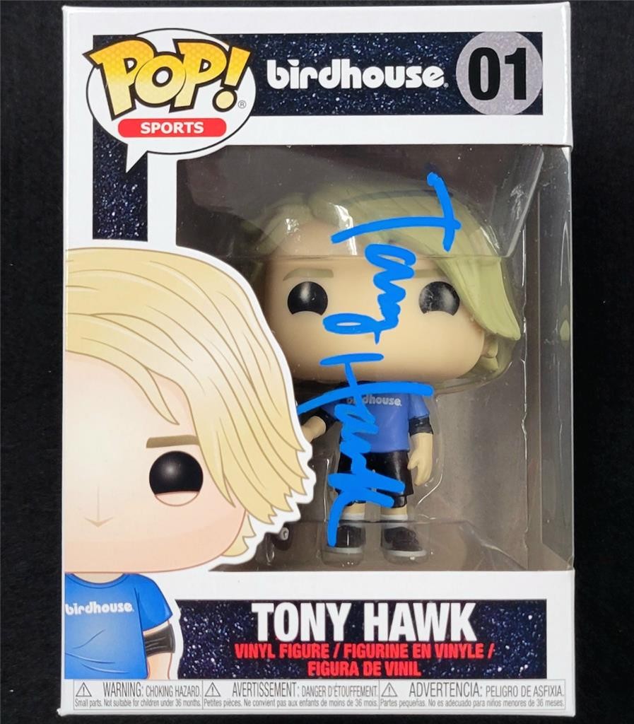 Tony Hawk signed Birdhouse Skate Funko Pop! Figure #1 autograph ~ Beckett BAS