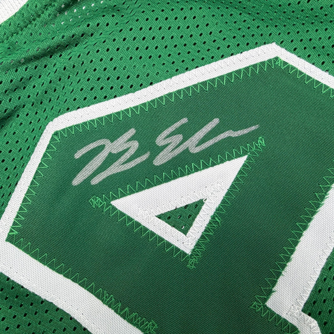 Autographed/Signed Brian Scalabrine Boston Green City Edition Jersey Beckett COA