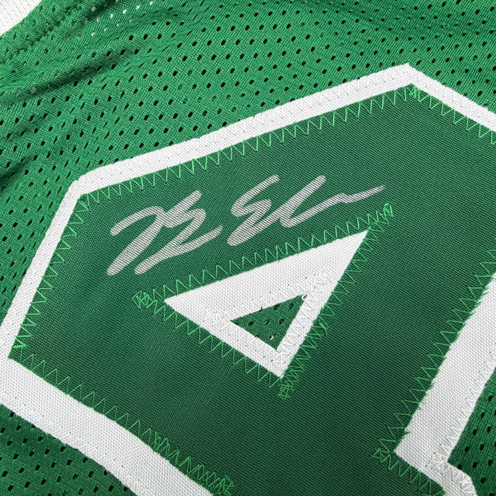 Autographed/Signed Brian Scalabrine Boston Green City Edition Jersey Beckett COA