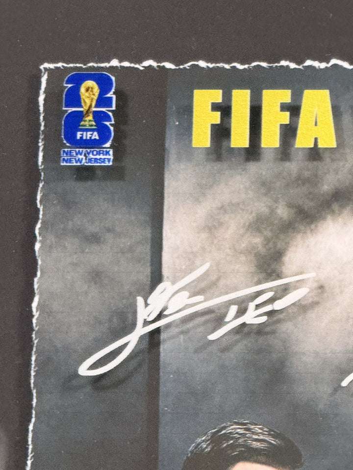 FIFA World Cup 2026 Framed 3D Photo Shadowbox Messi Ronaldo Vinicius Jr Mbappe