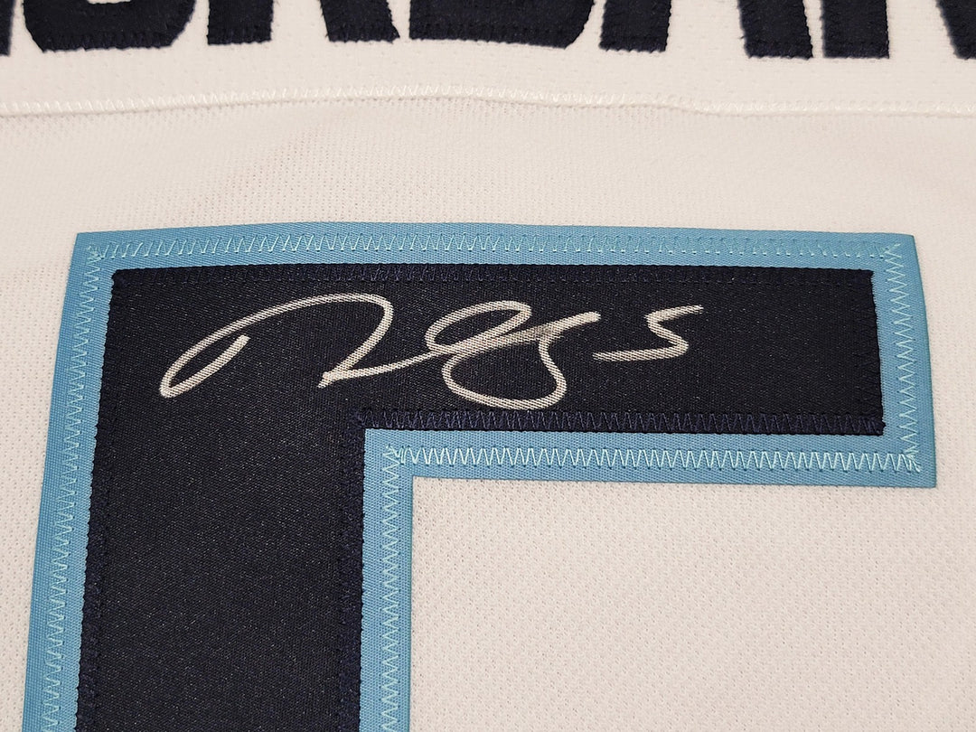 Kraken Mark Giordano Auto White Adidas Jersey Captain Inaugural Season Fanatics