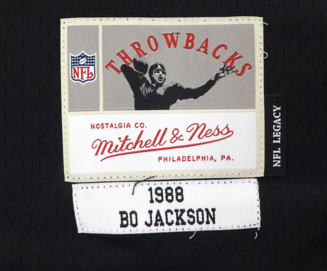 Raiders Bo Jackson Auto Black Authentic Mitchell & Ness Jersey Beckett #1W615081