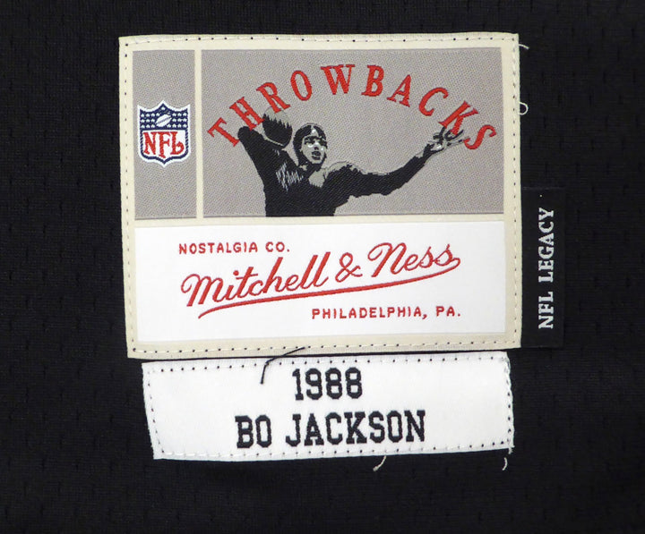Raiders Bo Jackson Auto Black Authentic Mitchell & Ness Jersey Beckett #1W615081